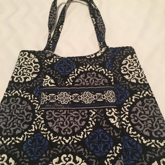 Vera Bradley Handbags - Vera Bradley black/blue shoulder bag